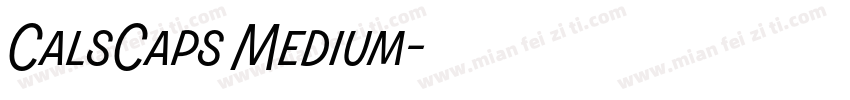 CalsCaps Medium字体转换